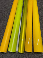 Crystal Gloss Maize Yellow Car Vinyl Wrap Film Sheet sticker Vehicle Auto Wrapping "Air Free YELLOW UK