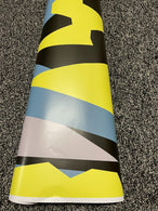Light Black Camoutrage Large Triangle CAMOUFLAGE Car Vinyl Wrap Film DIY Waterproof Auto Motorcycle