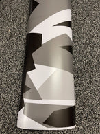 RED BLACK WHITE CAMO Large Triangle CAMOUFLAGE Car Vinyl Wrap Film DIY Waterproof Auto Motorcycle