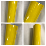 Crystal Gloss Maize Yellow Car Vinyl Wrap Film Sheet sticker Vehicle Auto Wrapping "Air Free YELLOW UK