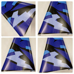 Light Black Camoutrage Large Triangle CAMOUFLAGE Car Vinyl Wrap Film DIY Waterproof Auto Motorcycle