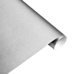 Dark Grey Metallic Brushed Vinyl Wrap Bedrooms Furniture Vinyl Wrap KITCHEN Cabinet