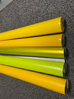 Crystal Gloss Maize Yellow Car Vinyl Wrap Film Sheet sticker Vehicle Auto Wrapping "Air Free YELLOW UK