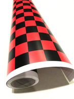 Matte Black and White CHECK CHEQUERED MATT CAR VINYL WRAP AUTO WRAPPING GRAPHIC stickerbomb Car Roof