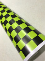 Matte Black and White CHECK CHEQUERED MATT CAR VINYL WRAP AUTO WRAPPING GRAPHIC stickerbomb Car Roof