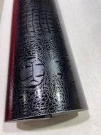 Black Gloss Snake Texture Car Vinyl Wrap Body Flim-Matte-Black-Exterior-Styling-Stickers Black-Vinyl