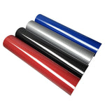 3D 4D 7 BLUE Carbon Fibre Vinyl Film Wrap DIY Waterproof Auto car 30cm x 1.52m