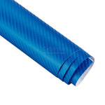 BLUE 40 carbon fiber 3D 4D 7 BLUE Carbon Fibre Vinyl Film Wrap DIY Waterproof Auto Motorcycle Car