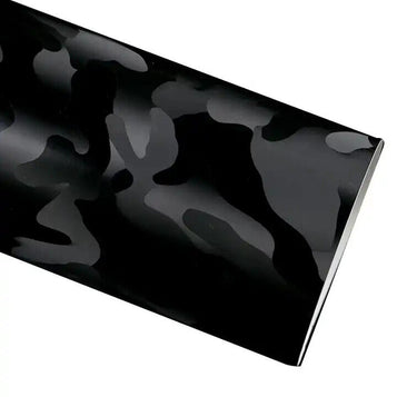 Car Vinyl Wrap 3D Ghost Sticker Decal Film Bubble Free camo wrapping Black White