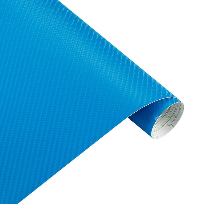 Light Blue 4D Carbon Fibre Vinyl Wrap Film Sticker  Carbon Fibre Car Wrap