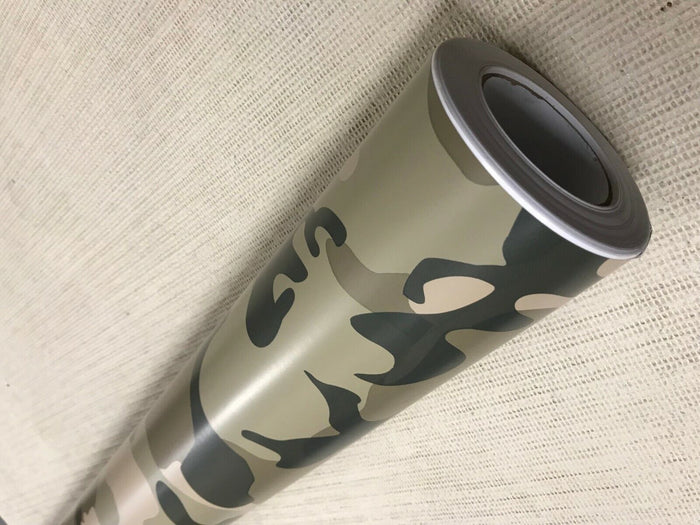 matt ARMY GREEN  CAMOUFLAGE Car Vinyl Wrap Film DIY Waterproof Auto Motorcycle Air Bubble Free