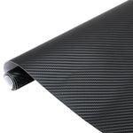 Car Vinyl Wrap 3D BLACK Carbon fibre Vinyl Wrap Sheet Film Sticker 30CM x 1.52M