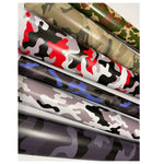 Black-Red Camo Large Triangle CAMOUFLAGE Car Vinyl Wrap DIY Auto Sticker film wrapping UK