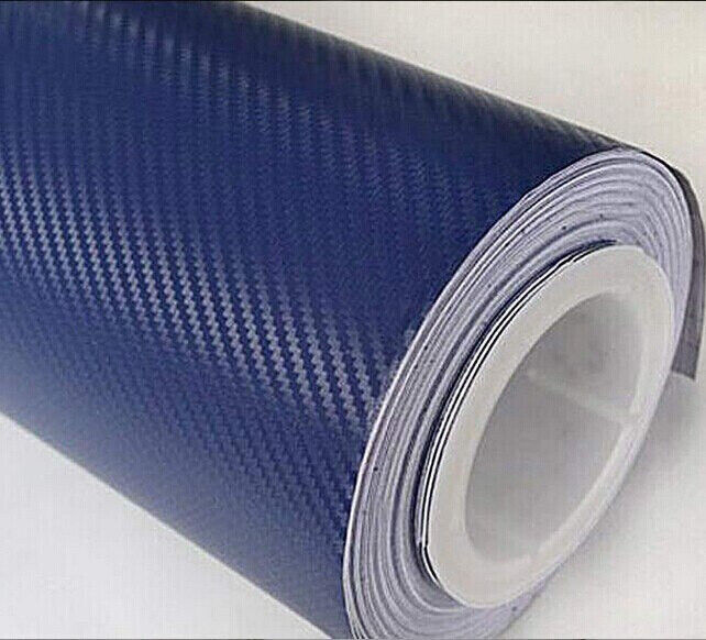 Dark BLUE Brushed aluminium  BLUE gloss BLUE Carbon Fibre matte Gloss Vinyl Film Car Wrap DIY Waterproof 30cm x 1.52m