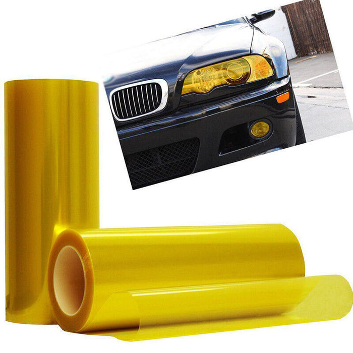 Yellow Car Tinting Light film Headlight Taillight Transparent Vinyl wrapping sticker