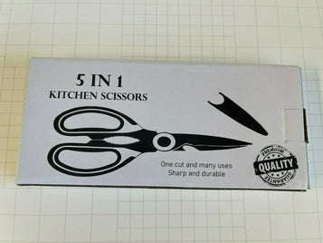 Scissors Kitchen 5 in 1 Shears Classy Heavy Modern Multi-Purpose Stainless Steel