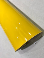 YELLOW Gloss Vehicle Vinyl Wrap Sheet Car Wrapping Sticker Film Air Free UK