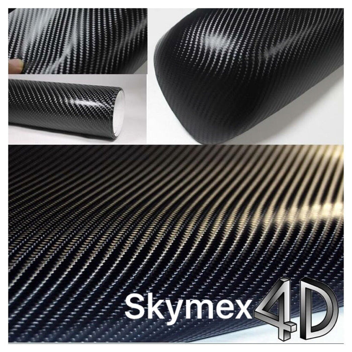 The Best 4D BLACK Carbon Fibre Vinyl Wrap Sheet Film Sticker 30cm x 1.52m