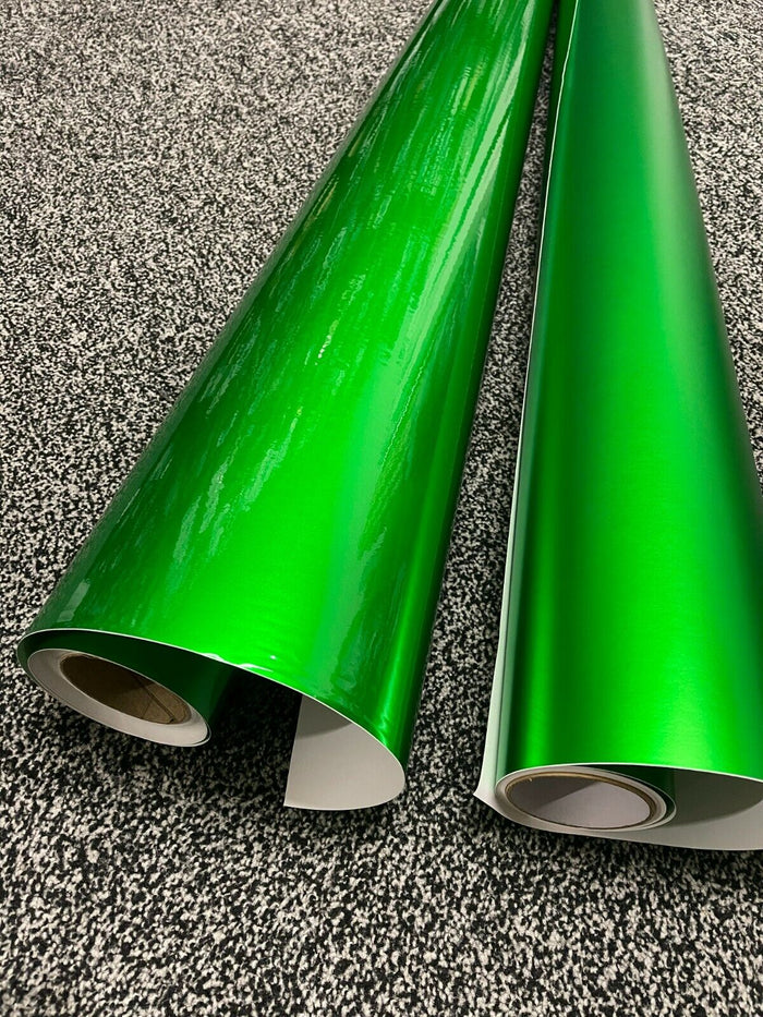 Car Vinyl Wrap Supper Metallic GREEN Matte Air Free Bubble Wrapping Film Sticker