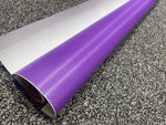 3D-Carbon-Fiber-Vinyl-Car-Wrap-Sheet-Film-Car-stickers-Decals-Vehicle-PURPLE