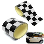 Car Vinyl Wrap CHECK CHEQUERED Car WRAPPING GRAPHIC sticker bomb Car Roof Matte