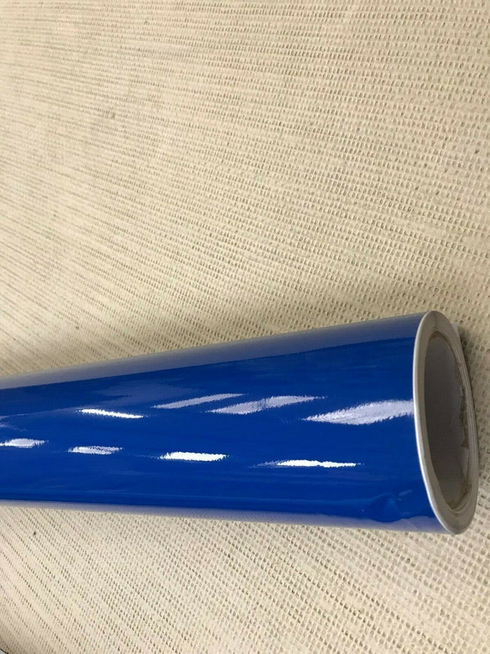 Blue Car Gloss Vinyl Wrap Sheet Car Vinyl Wrapping Sticker Film Air Bubble Free