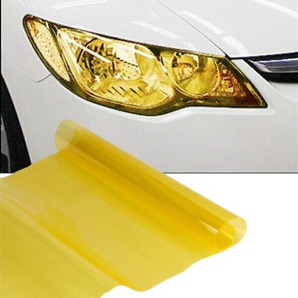 Lime yellow Car Light film Sticker Vinyl Headlight Taillight Transparent Different Colours