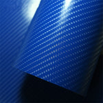 NAVY BLUE 3D carbon fiber  3D 4D 7 BLUE Carbon Fibre Vinyl Film Wrap DIY Waterproof Auto Motorcycle Car