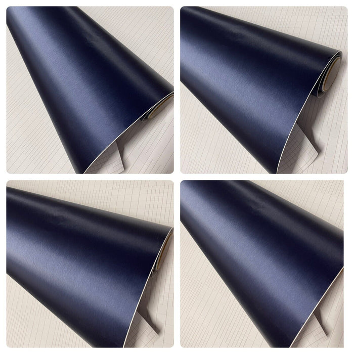 3D 4D 7 BLUE Carbon Fibre Vinyl Film Wrap DIY Waterproof Auto car 30cm x 1.52m