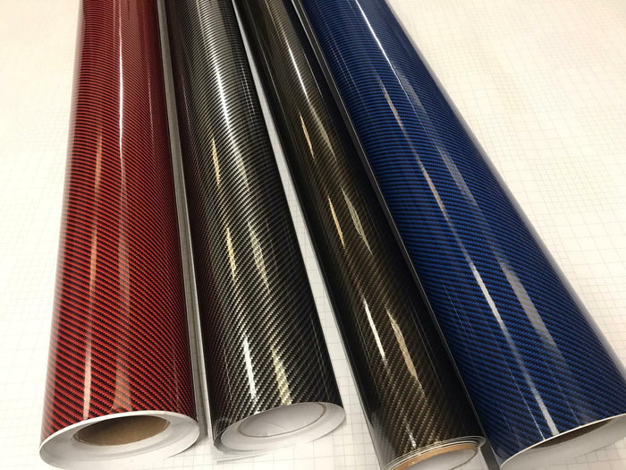 2d Color Wrapping New 2D Black Gold Carbon Fibre Wrap For Sale | 3D 4D