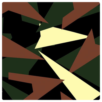 TRIANGLE ARMY CAMO Large Triangle CAMOUFLAGE Car Vinyl Wrap DIY Auto Sticker film wrapping UK