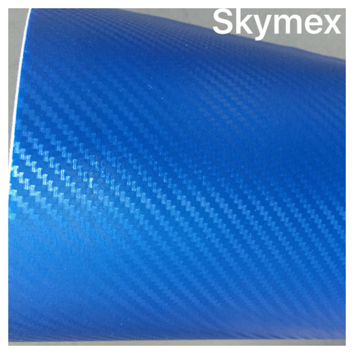 Navy Blue 3D Carbon Vinyl Wrap Sheet Car Wrap Various Colours of Samples Air Bubble Free