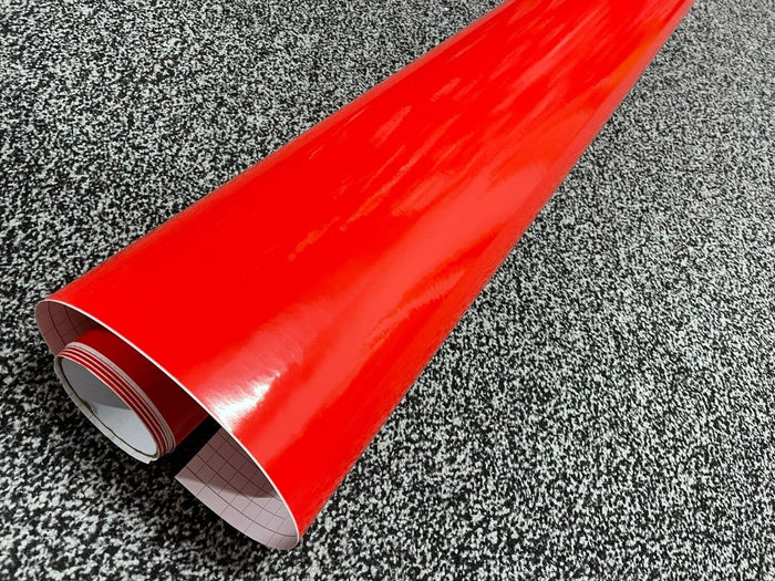 RED Gloss Vinyl Wrap Sheet Car Wrap Vinyl Wrapping Air Bubble Free Best Quality