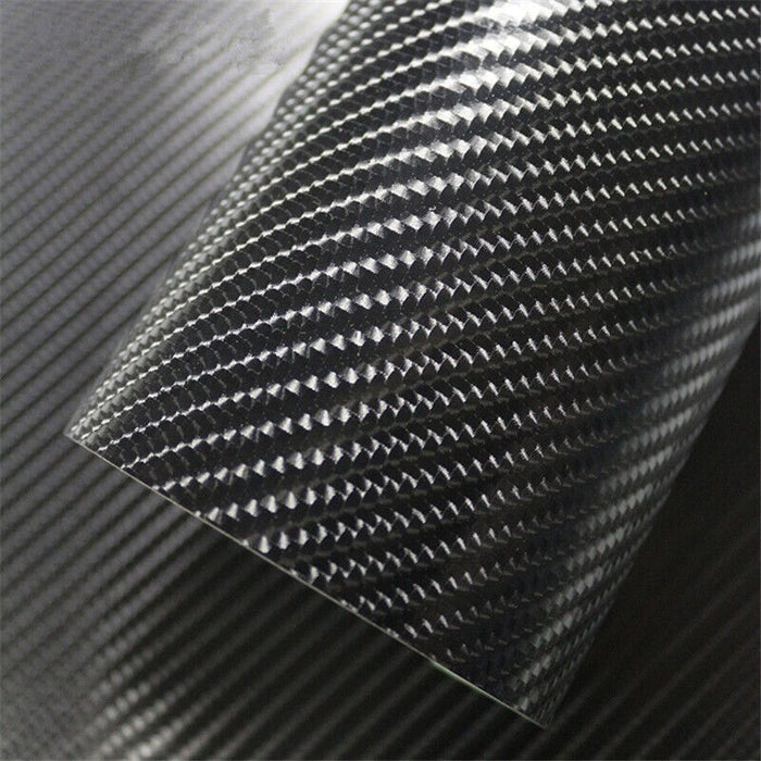 4D BLACK Carbon Fibre Car vinyl wrap Sheet Sticker film Car wrapping air free