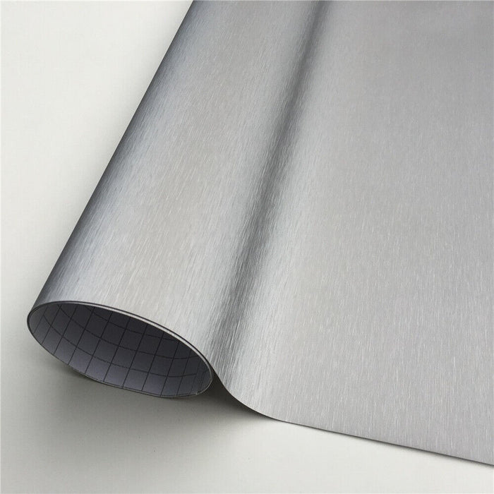 Dark Grey Vehicle Vinyl wrapping film  Brushed Aluminium Car Vinyl Wrap sticker Auto