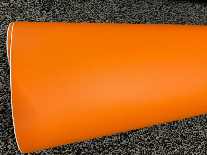 Car Vinyl Wrap MATT ORANGE Sheet Film Car Wrapping Sticker Air Free