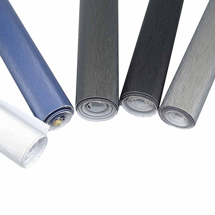 Blue  Car Vinyl Wrap Film Brushed Aluminium Air Free Vehicle Auto wrapping sticker UK