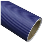 Car Vinyl Wrap Film BLUE Carbon Fibre matte Gloss DIY Waterproof "30cm x 1.52m "