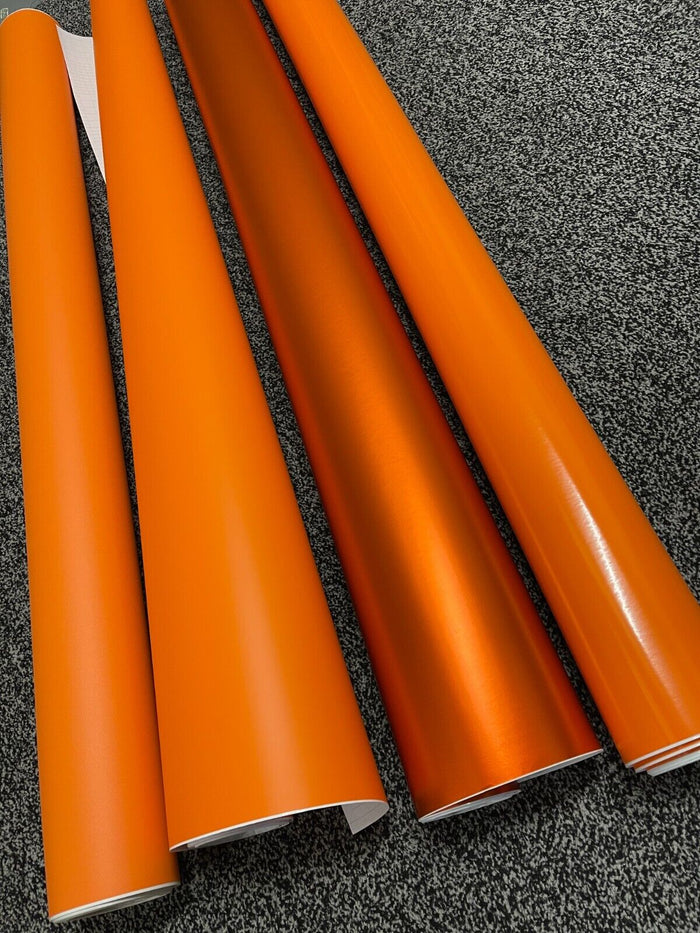 Frosted Orange  Car Vinyl Wrap Orange Matte Gloss Sheet Film Car Wrapping Film Sticker Air Free