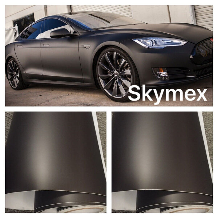 FROSTED BLACK Car Vinyl Wrap Matte CHROME LIGHT BLACK, FROSTED BLACK  glitter  Car wrapping UK