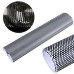 Fly-Eye-Perforated-Tint-Mesh-Film-Black-Car-Scooter-Motorcycle-Headlight-Rear