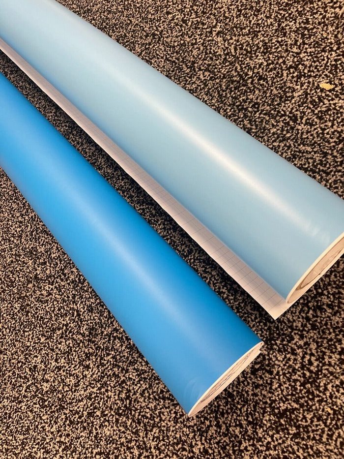 Light Blue  Matte Car Vinyl Wrap Film Car Wrap Sheet  'Air Bubble Free' Car wrapping UK