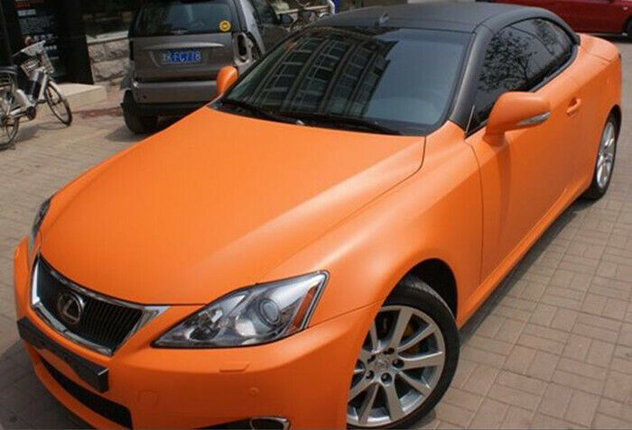 ORANGE Matte  Car Vinyl Wrap Sheet MATTE Car Wrapping Sticker Film paint protection