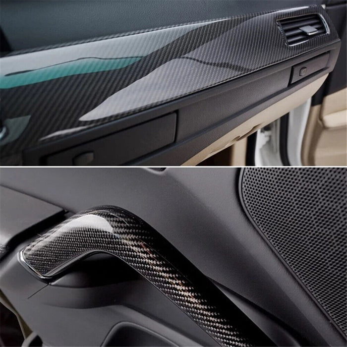 Black and Silver Carbon Fibre 2D 3D 4D 5 Car Vinyl Wrap sticker film car wrapping Multi Sizes