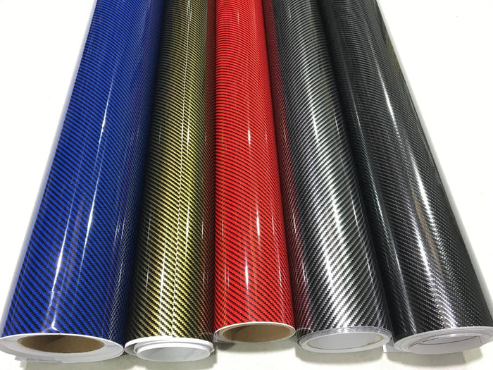 Car Vinyl Wrap 2D Carbon Fibre Sheet Film Sticker Car Wrap Air bubble free gloss