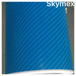 Car Vinyl Wrap Film BLUE Carbon Fibre matte Gloss DIY Waterproof "30cm x 1.52m "