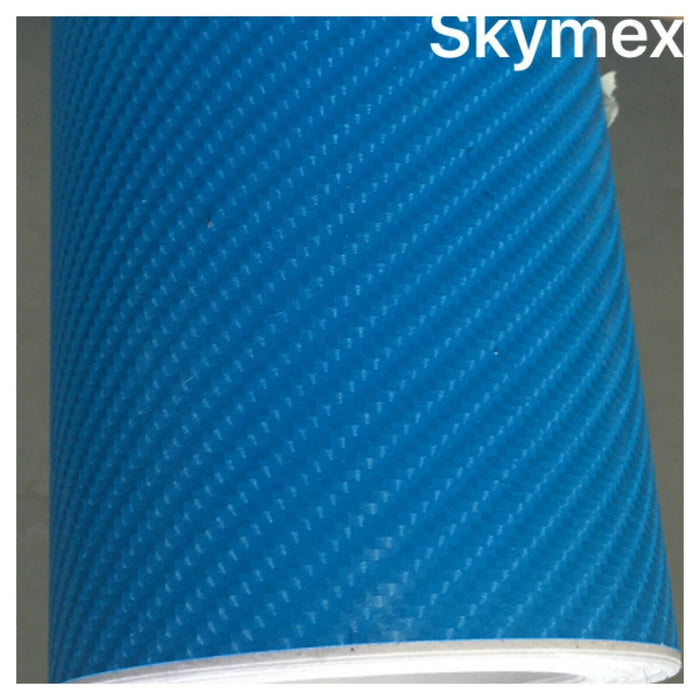 Car Vinyl Wrap Film BLUE Carbon Fibre matte Gloss DIY Waterproof "30cm x 1.52m "