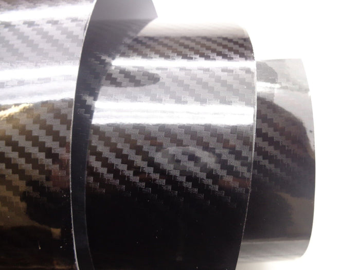 Silver NEW 4D Carbon Fibre Vinyl Wrap Sticker Sheet Film -Looks Like Real Carbon Fibre