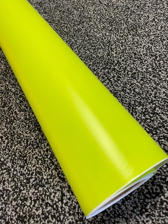 Car Vinyl Wrap Film Sheet sticker Vehicle Auto Wrapping  "Air Free YELLOW UK