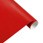 3D 4D 7 RED Carbon Fiber Vinyl Film Wrap DIY Auto Motorcycle Car (30cm x 1.52m)